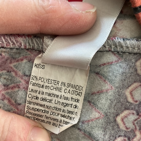 Kiss.Girls burg and grey patterns leggings - Picture 5 of 5